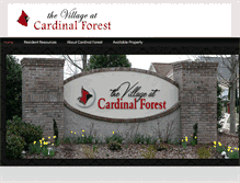 Tablet Screenshot of cardinalforestvillage.com